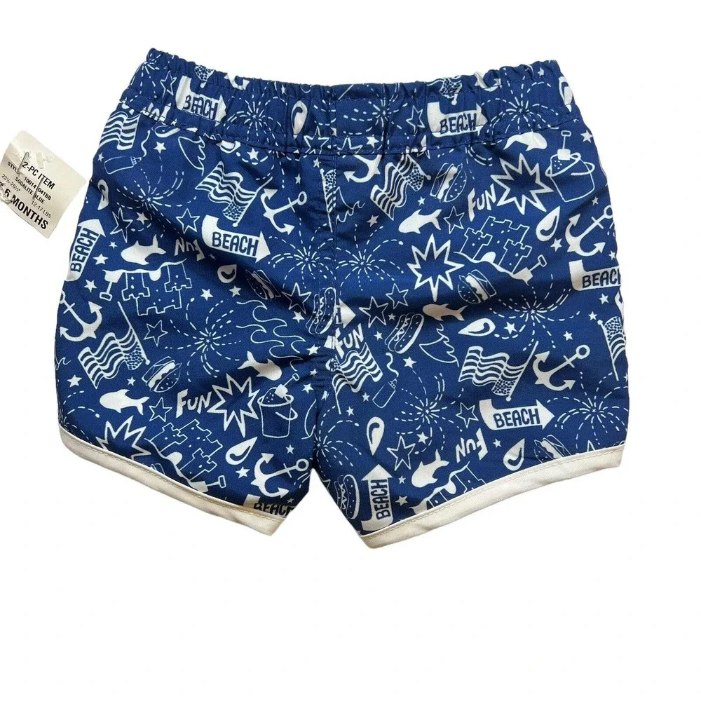 Baby Boy 3-6 Month Swim Trunks First‎ Impressions New